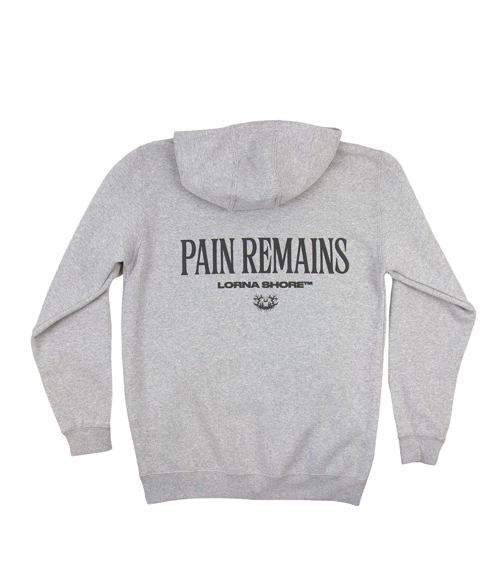 Lorna Shore Carhartt Embroidered Puff Hooded Sweatshirt (Heather Grey)