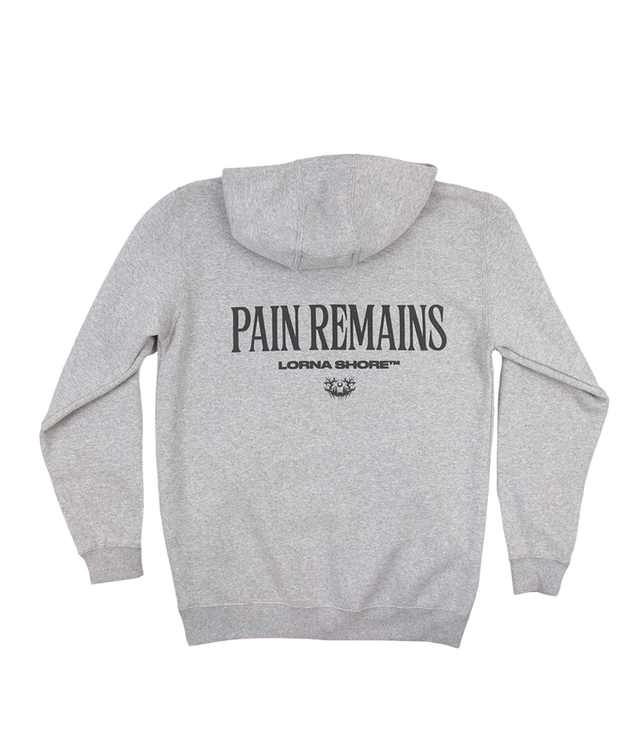 Lorna Shore Carhartt Embroidered Puff Hooded Sweatshirt (Heather Grey)