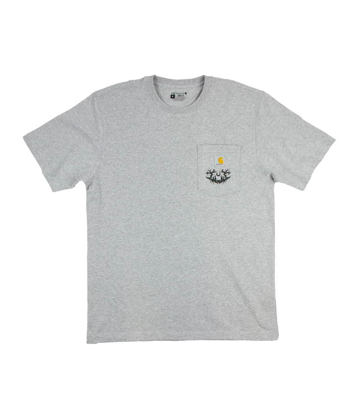 Lorna Shore Sigil Puff Carhartt Pocket Shirt (Heather Grey)