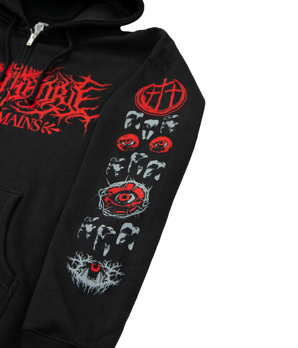 Lorna Shore Teeth Zip Hooded Sweatshirt