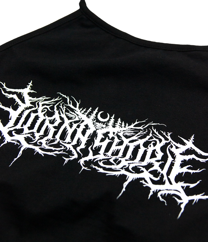Lorna Shore Womens Logo Halter Crop Top