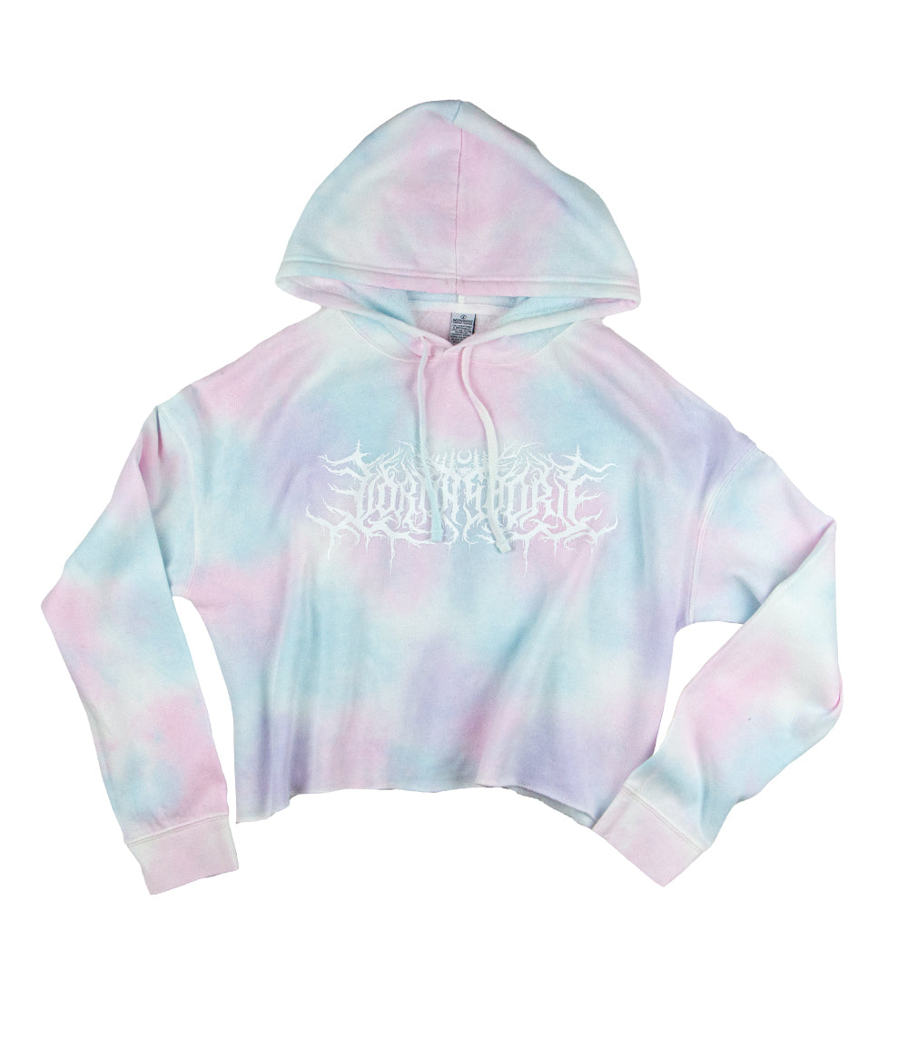 Ice Dyed popular Crop Hoodie- SEA STAR, Women's Medium, Soft Cotton Fleece Sweatshirt, Cozy Boho Pullover, Ocean Lover Gift, Tie Dye, Orange, Pink