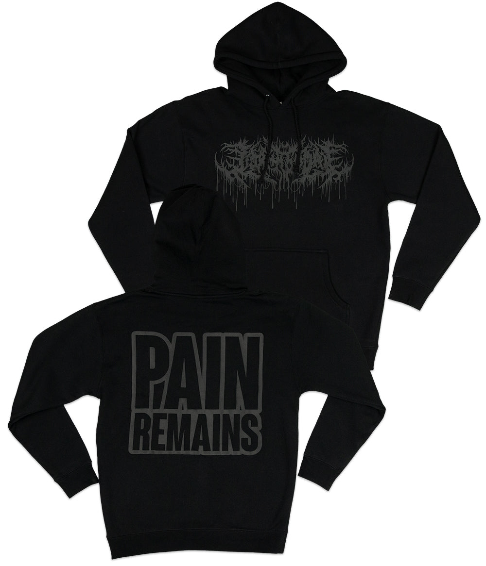 Lorna Shore Pain Remains Black Puff Hooded Sweatshirt